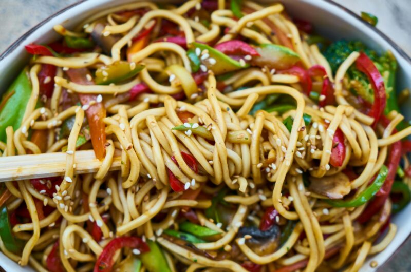 Pâtes aux Légumes Rôtis et Feta