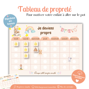 Tableau de propreté à imprimer