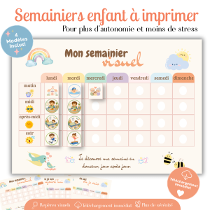 Semainier Enfant à Imprimer